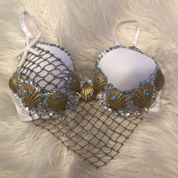 Custom made mermaid seashell bra - Picture 2 of 9